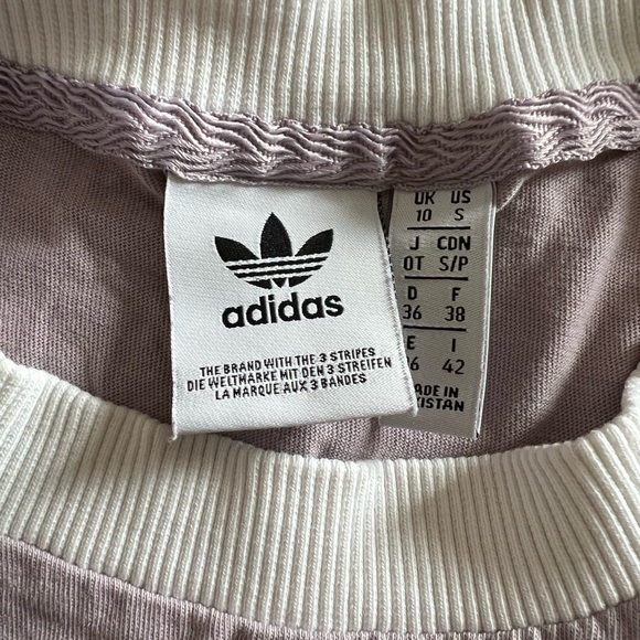 EUC Retro Vintage Adidas 3 Stripe Top Small - Picture 6 of 8